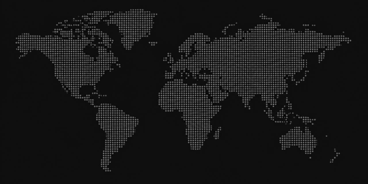 World map showing Corelocated data centre locations